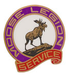 3 inch Moose Legion decal - inside mount