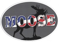 USA Moose Oval Magnet