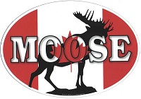 Canada Moose Oval Magnet