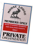 Lodge Members Only Decal - inside mount