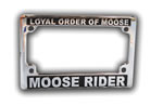 Mooserider License Plate Frame