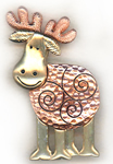 Bronze Moose Pin