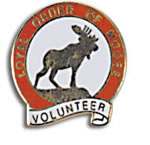 Moose Volunteer Lapel Pin