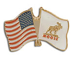 US/Moose Friendship Lapel Pin