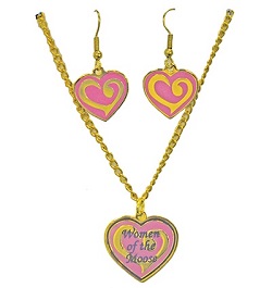 WOTM Heart Necklace/Earrings Set