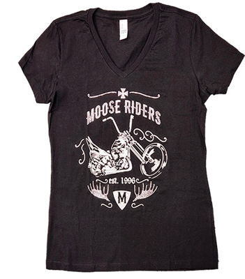 Moose Riders Rhinestone V-Neck Shirt | Loyal Order of Moose - Online ...